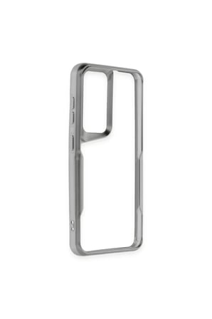 Mey İthalat® Samsung Galaxy A55 5G Kılıf Boyi Silikon Kapak - Gümüş