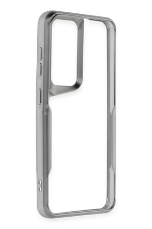 Mey İthalat® Samsung Galaxy S24 Kılıf Boyi Silikon Kapak - Gümüş
