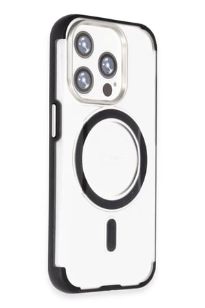 Mey İthalat® iPhone 15 Pro Hilton Magsafe Kapak - Siyah