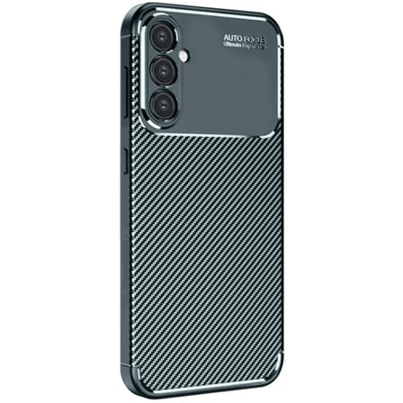 Mey İ̇Thalat® Samsung Galaxy S24 Fe Kilif Auto Focus Karbon Kapak Koyu Yesil