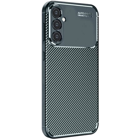 Mey İ̇Thalat® Samsung Galaxy S24 Fe Kilif Auto Focus Karbon Kapak Koyu Yesil