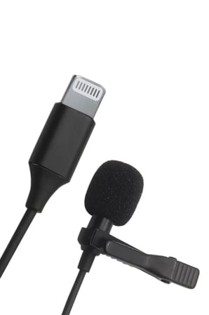 Mey İthalat® Lightning 2 Metre Double Mikrofon - Siyah