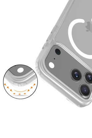 Mey İthalat® iPhone 17 Pro Jota Magsafe Kapak - Şeffaf