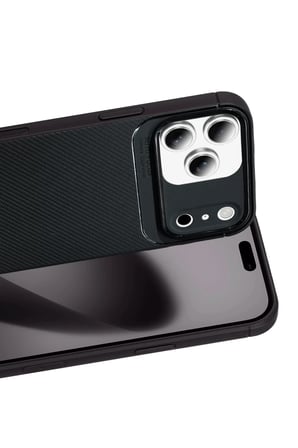 Mey İ̇Thalat® İphone 17 Pro Auto Focus Karbon Kapak Siyah