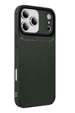 Mey İ̇Thalat® İphone 17 Pro Auto Focus Karbon Kapak Koyu Yesil