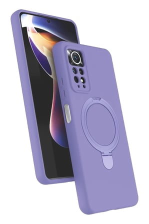 Mey İthalat® Redmi Note 12 Pro 4G Regal Magsafe Standlı Kapak - Lila