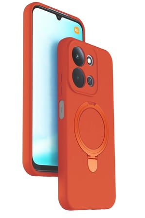 Mey İthalat® Redmi 15C 4G Regal Magsafe Standlı Kapak - Turuncu
