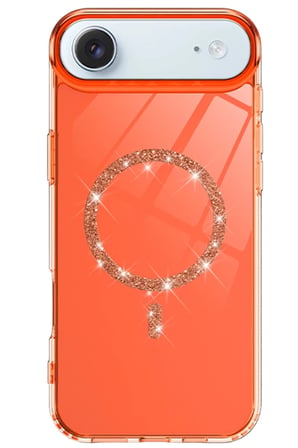 Mey İthalat® iPhone 17 Air Live Diamond Magsafe Kapak - Turuncu