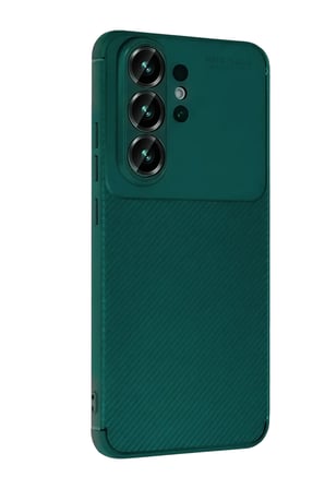 Mey İthalat® Samsung Galaxy S26 Ultra Auto Focus Karbon Kapak - Koyu Yeşil