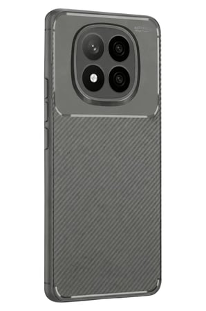 Mey İthalat® Redmi Note 14 Pro Plus Kılıf Auto Focus Karbon Kapak - Gri