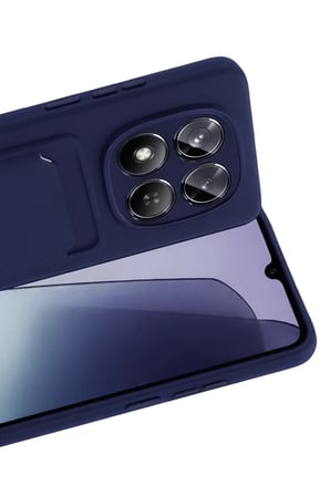 Mey İthalat® Redmi Note 15 Pro 4G Kelvin Kartvizitli Silikon - Lacivert