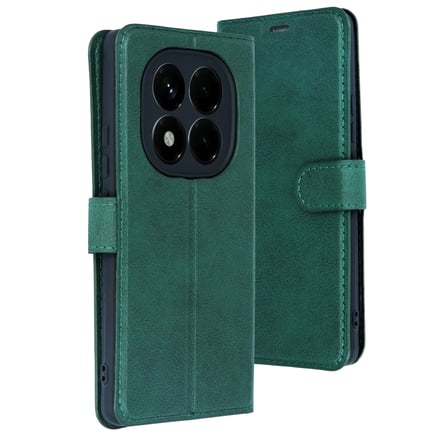 Mey İthalat® Redmi Note 15 4G Trend S Plus Kapaklı Kılıf - Yeşil