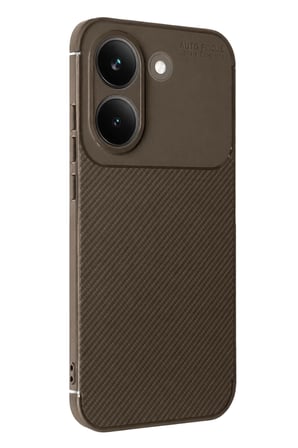 Mey İthalat® Poco X8 Pro Auto Focus Karbon Kapak - Kahverengi
