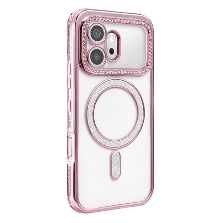 Mey İthalat® Huawei Honor 600 Joke Simli Magneticsafe Kılıf - Pembe
