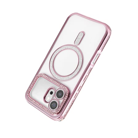 Mey İthalat® Huawei Honor 600 Joke Simli Magneticsafe Kılıf - Pembe