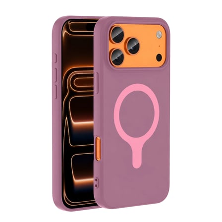 Mey İthalat® iPhone 18 Pro/17 Pro Z Silikon Magsafe Kapak - Mor