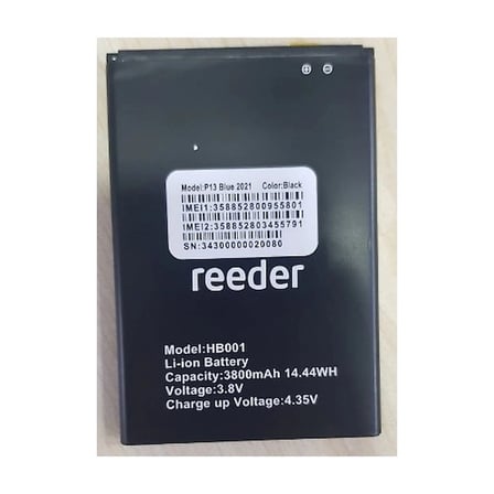 Mey İthalat® Reeder P13 Blue 2021 Güçlendirilmiş Batarya