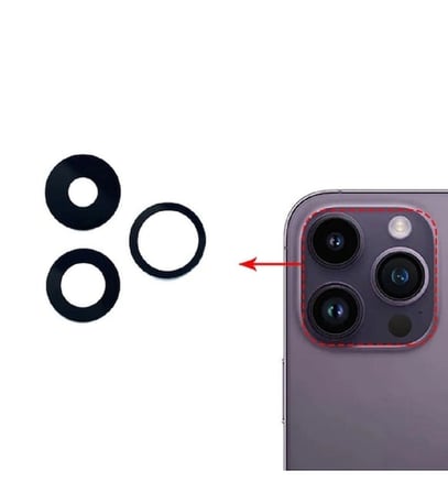 Mey İthalat® iPhone 14 Pro Kamera Camı Seti