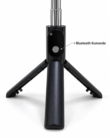Mey İthalat® Fotoğraf ve Video Çekimi İçin RGB Halka Işık Bluetooth Kumandalı Telefon Tripodu