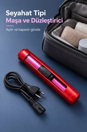 Mey İthalat® Dalga ve Bukle Oluşturan Seyahat Tipi Saç Şekillendirici