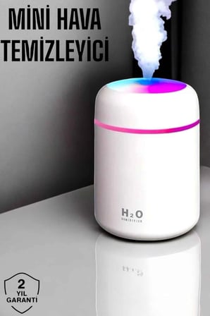 Mey İthalat® Hava Nemlendirici Ultrasonik Mini Hava Temizleyici Aromaterapi