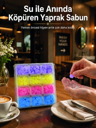 Mey İthalat® 24 Adet Taşınabilir Yaprak Sabun Kutusu