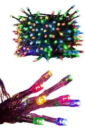 Mey İthalat® 5 Metre Ampul LED Işık Renkli RGB Çok Renkli Led Aydınlatma