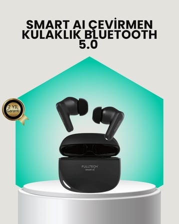 Mey İthalat® 135 Dilde Gerçek Zamanlı Çeviri Özellikli TWS Bluetooth Kulaklık