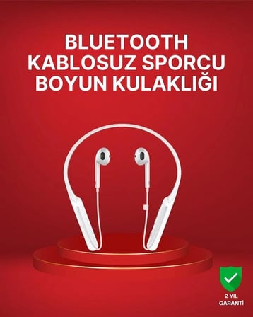 Mey İthalat® Boyun Askılı Kablosuz Kulaklık – Uzun Süreli Batarya Performansı