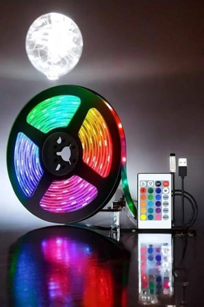 Mey İthalat® Smart Şerit Led TV Arkası Renkli Kumandalı 10 Metre