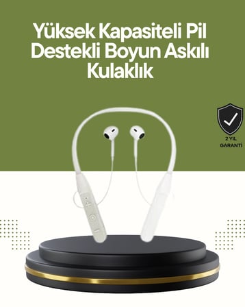 Mey İthalat® Spor ve Günlük Kullanım İçin 100 Saatlik Kablosuz Kulaklık