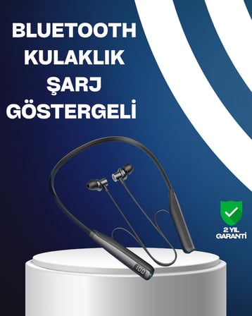 Mey İthalat® Bluetooth 5.3 Boyun Bantlı Kulaklık – Oyun ve Müzik Modu, SD Kart Desteği