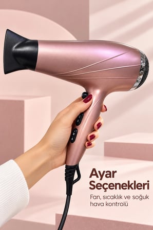 Mey İthalat® Şekillendirme Başlıklı Saç Kurutma Makinesi