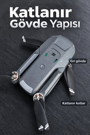 Mey İthalat® Ekranlı Kumandalı Drone Fotoğraf ve Video Kayıt Özellikli