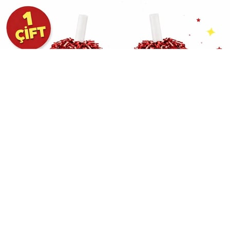Mey İthalat® 1 Çift ( 2 Adet ) Kırmızı Renk 23 Nisan 19 Mayıs 29 Ekim Okul Gösteri Ponponları