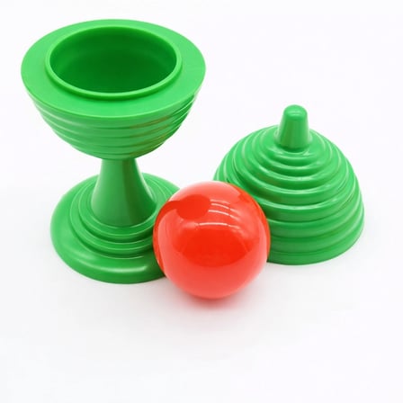 Mey İthalat® Yeşil Renk Sihirli Kupa Top Kaybetme Oyunu 7 cm