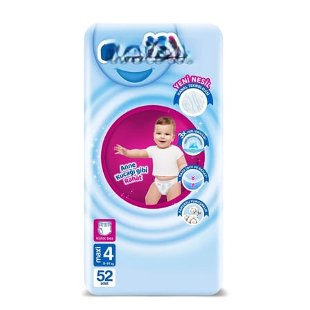 Mey İthalat® Külot Bez Fırsat Paketi 4 Beden 7-14 Kg 52 Adet