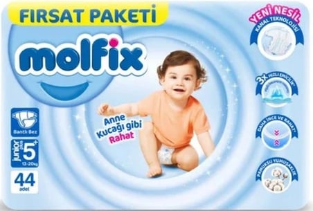 Mey İthalat® Bebek Bezi Fırsat Paketi 5+ Beden 13-20 Kg 44 Adet