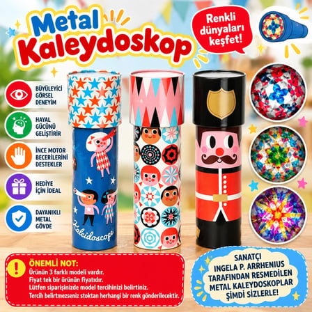 Mey İthalat® Metal Kaleydoskop (adet fiyatıdır)