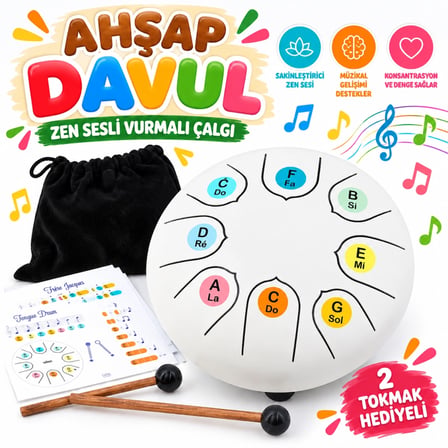 Mey İthalat® Ahşap Davul