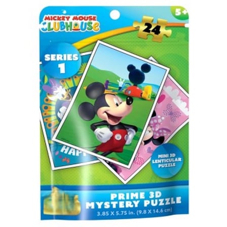 Mey İthalat® Mickey Mouse Seri 1 3D Mystery Puzzle 24 Parça