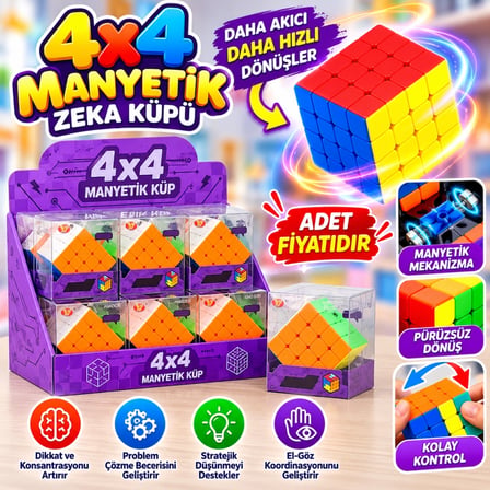 Mey İthalat® 4x4 Magic Start Manyetik Küp (adet fiyatıdır)