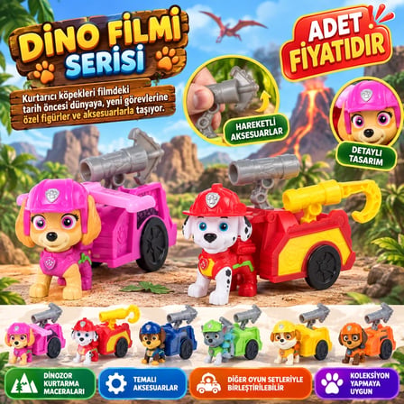Mey İthalat® Filmi Aksesuarlı Yavru Köpek Figürü (adet figürüdür)