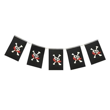 Mey İthalat® Korsan Partisi Korsan Logo Baskılı Flama Süs Afiş Süsleme 8 li