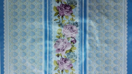 Mey İthalat® Florista Lisa Mavi Masa Örtüsü 1 Metre