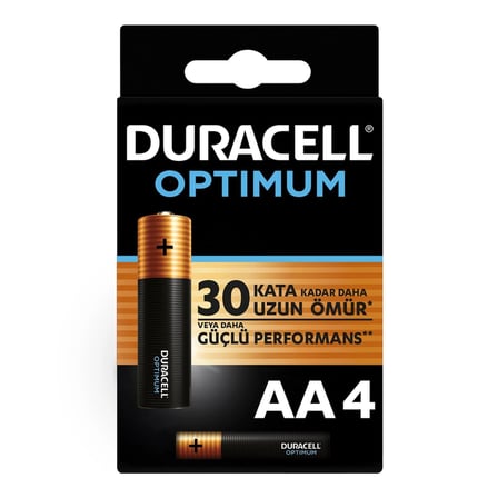mey i̇thalat® duracell optimum alkalin pil aa 4'' lü paket