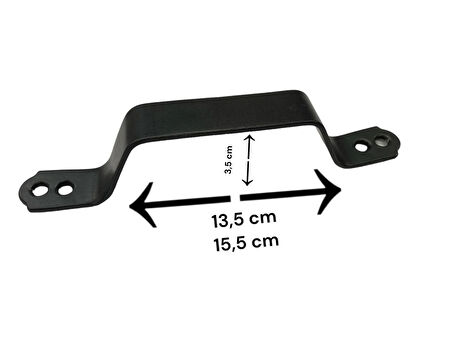 Demir Doğrama Kulp Siyah Kaplama