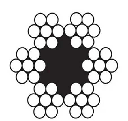 Çelik Halat 4 mm 10 Metre (6X7 K.ÖZ)