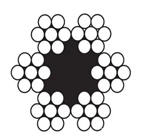 Çelik Halat 5 mm 10 Metre (6X7 K.ÖZ)