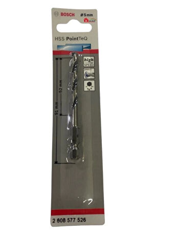Bosch Pointteq Altıgen Şaftlı Hss Matkap Ucu 5 mm